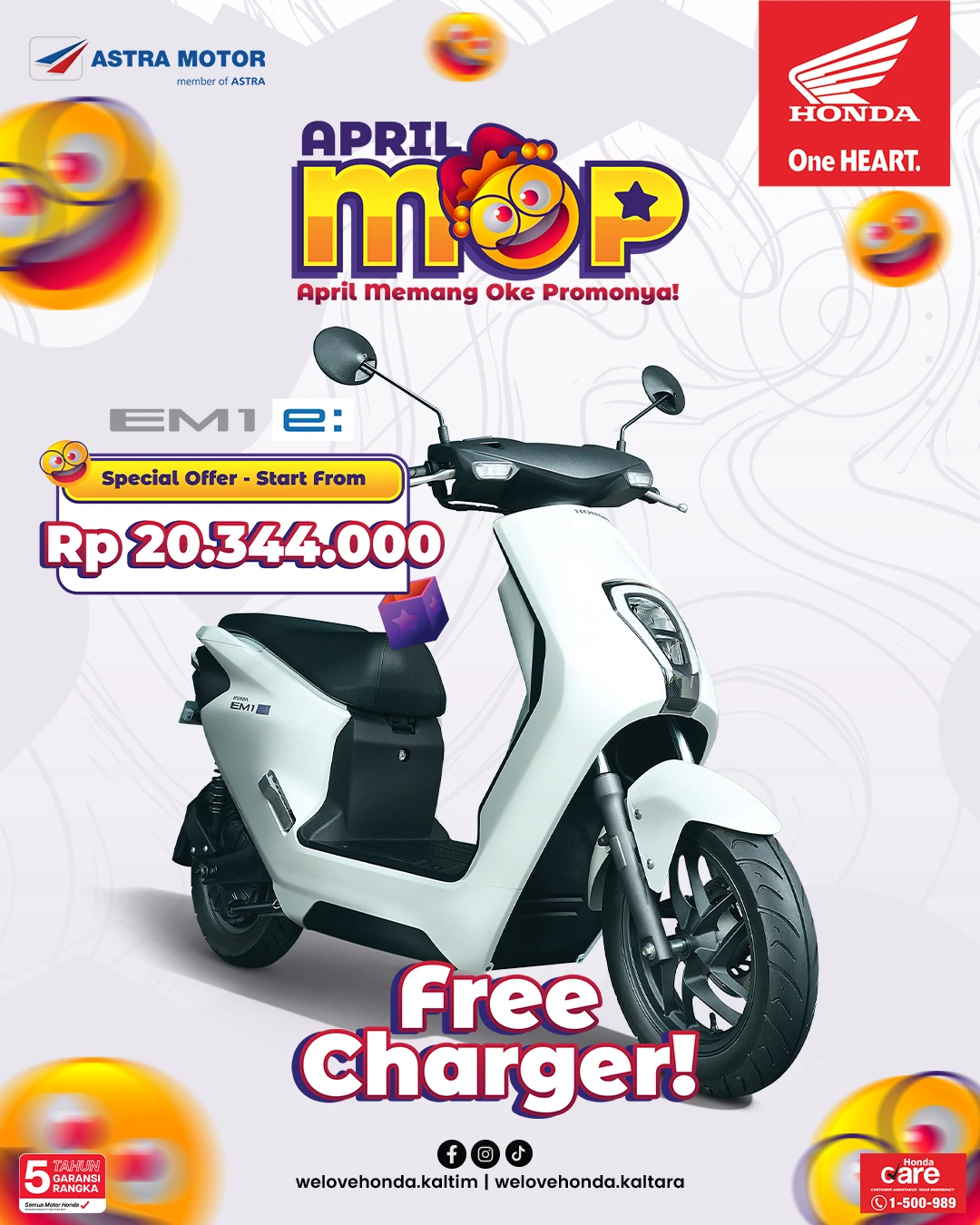 Promo Honda EM1 e: bulan ini